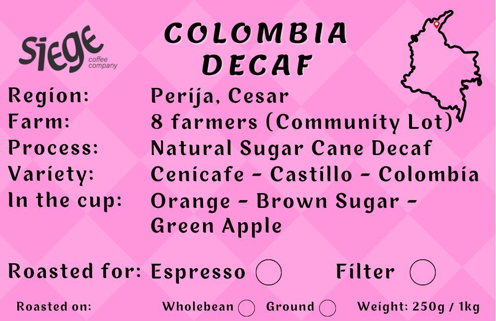 Colombia Decaf Períja Community Lot