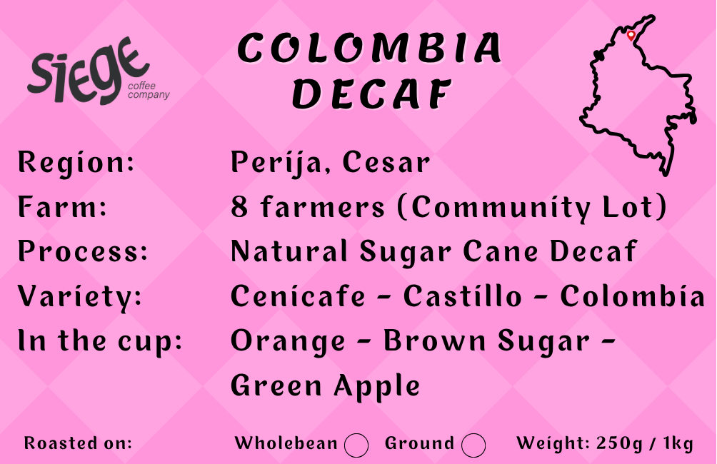 Decaf Colombia Perija